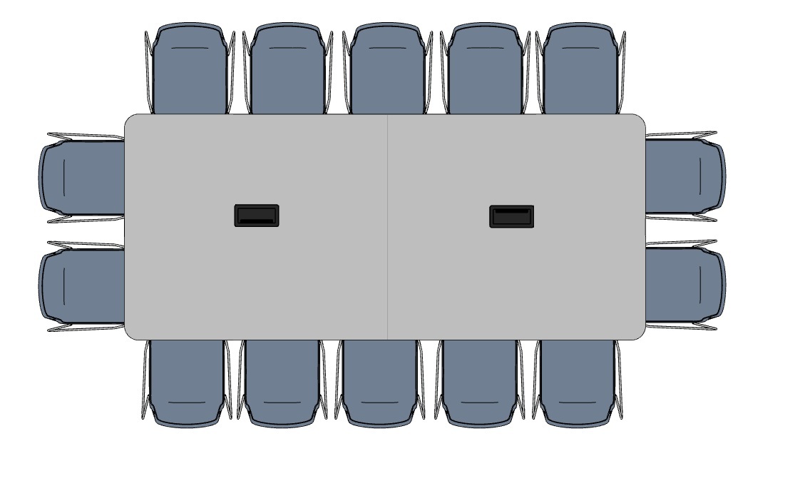 Jednací stůl BIG 140 140X320 SUNRISE 1